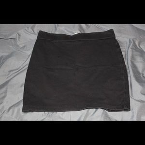 Black mini skirt